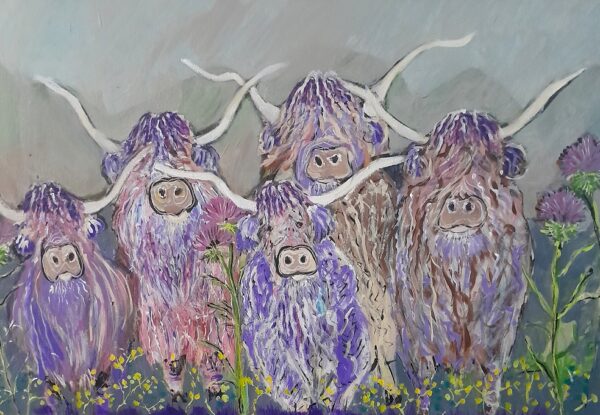 Four Shaggy Highlands