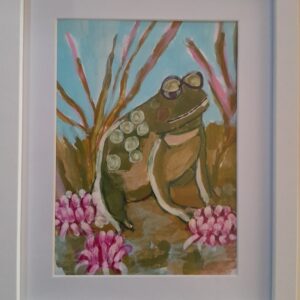 Frog on a Lily Pond